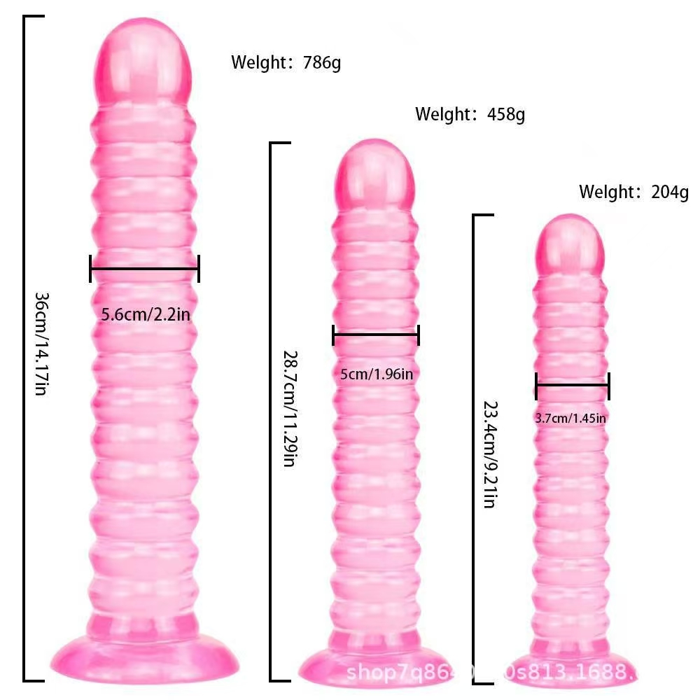 Sex Toys: 6-Piece Set of Jelly Anal Plugs with Suction Cups and Giant Dildos image 3