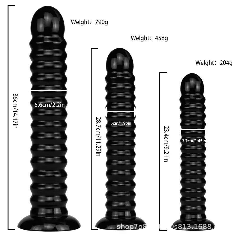 Sex Toys: 6-Piece Set of Jelly Anal Plugs with Suction Cups and Giant Dildos image 5