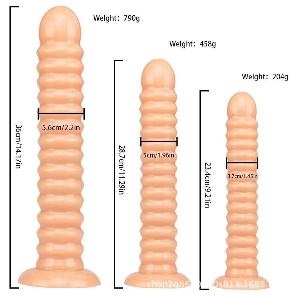 Sex Toys: 6-Piece Set of Jelly Anal Plugs with Suction Cups and Giant Dildos image 6