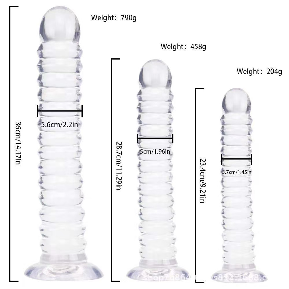 Sex Toys: 6-Piece Set of Jelly Anal Plugs with Suction Cups and Giant Dildos image 7