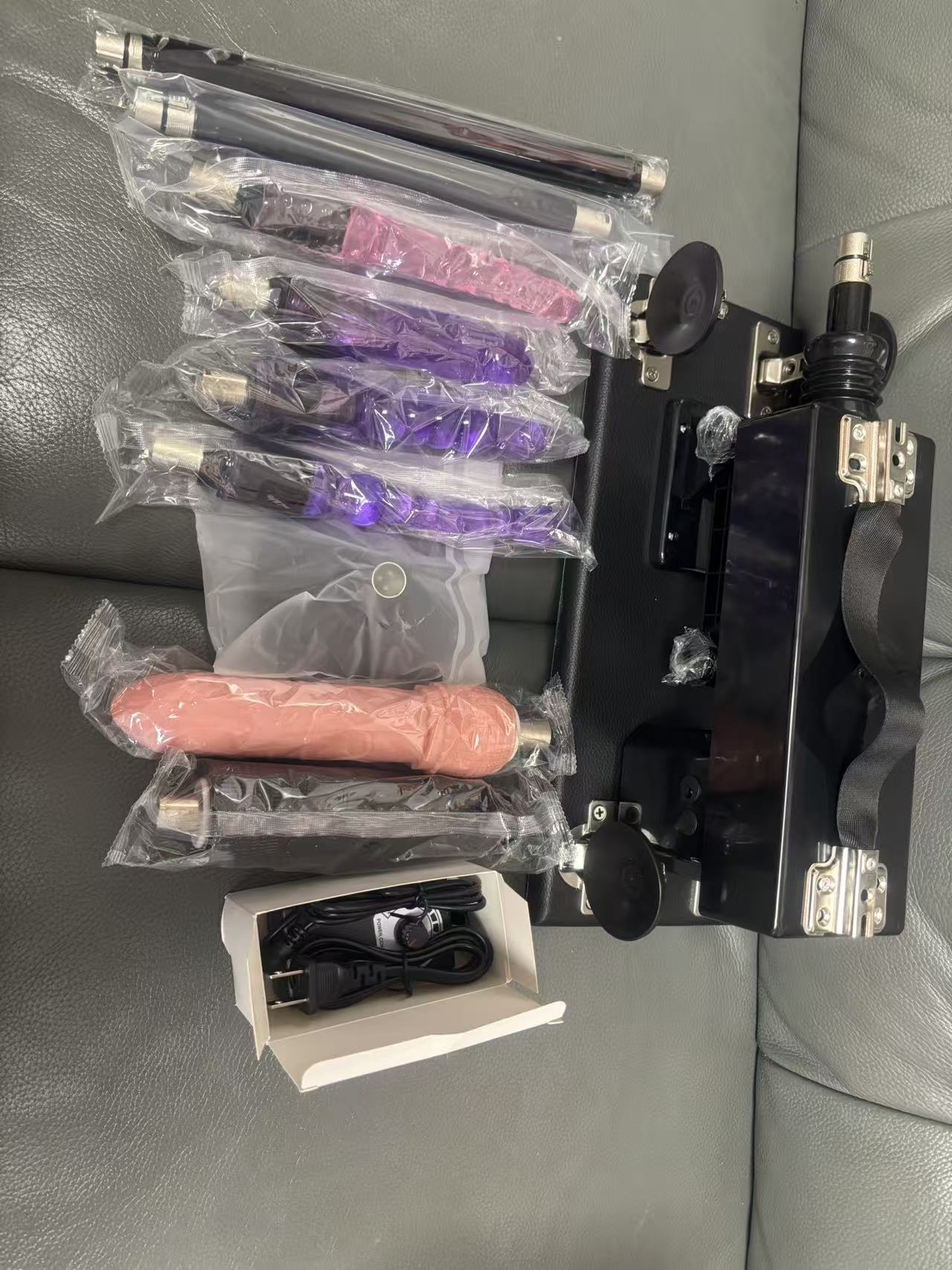 Sex Toys: Unisex Automatic Sex Machine, Adult 3XLR Connector Dildo Machine image 3