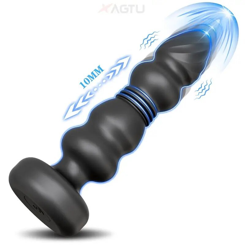 Sex Toys: Textured Adult Massager with Automatic Thrusting and Vibrating Functions
