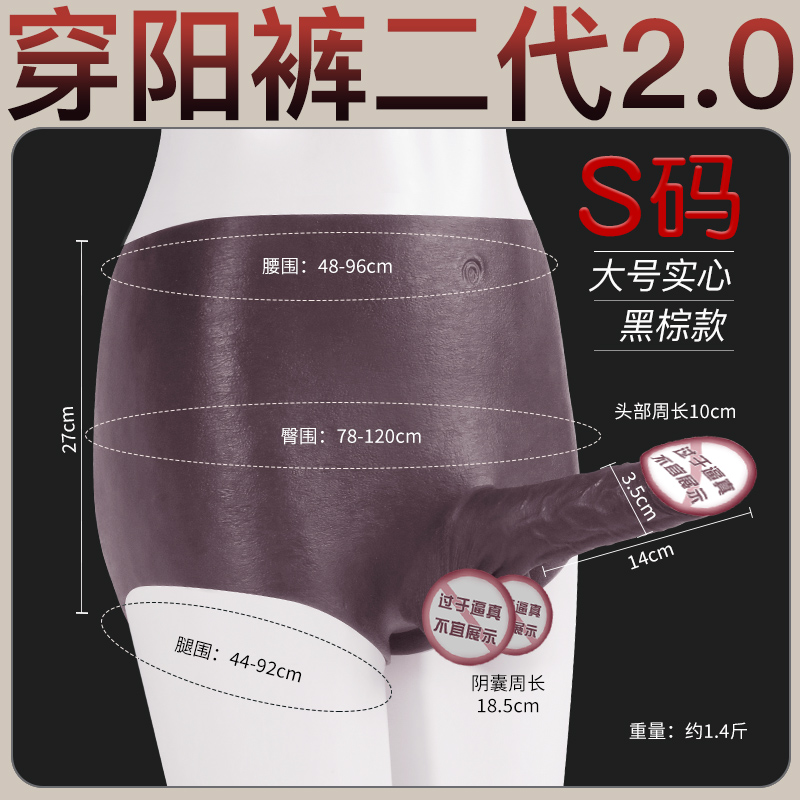 Sex Toys: Penis-Through Panties (Gen 2.0) — Black & Brown Edition 02 image 2