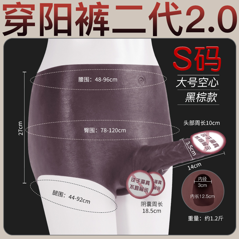 Sex Toys: Penis-Through Panties (Gen 2.0) — Black & Brown Edition 02 image 3